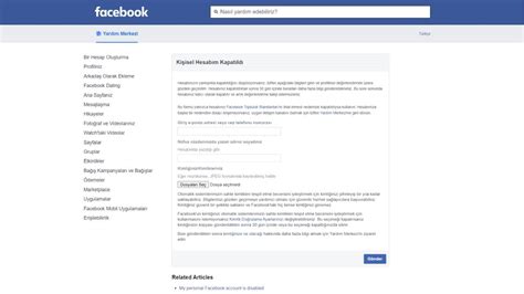 Facebook ta kapatılan hesap nasıl açılır